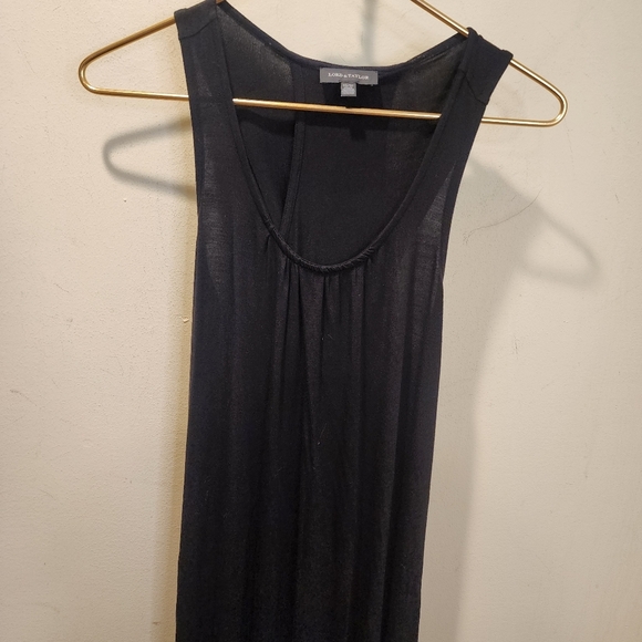 Lord And Taylord Elegant Black Razor Back Tank  Maxi Dress XS - Picture 5 of 13